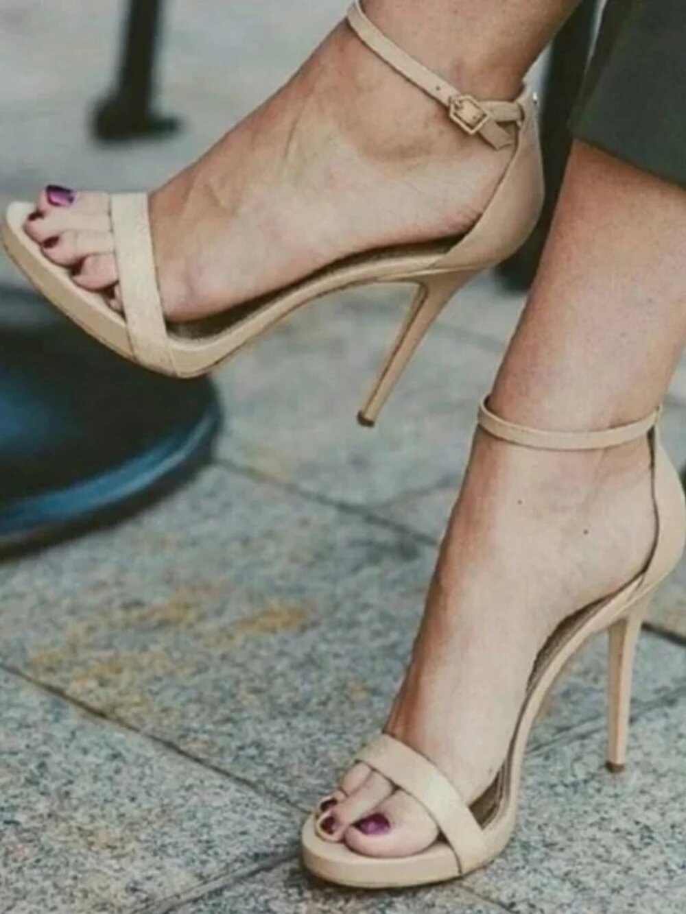 Sam Edelman Eleanor Nude Heel, Size 7.5